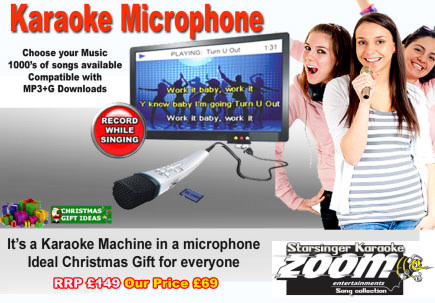 Karaoke Machine in a Microphone 