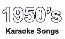 1950skaraokesongs